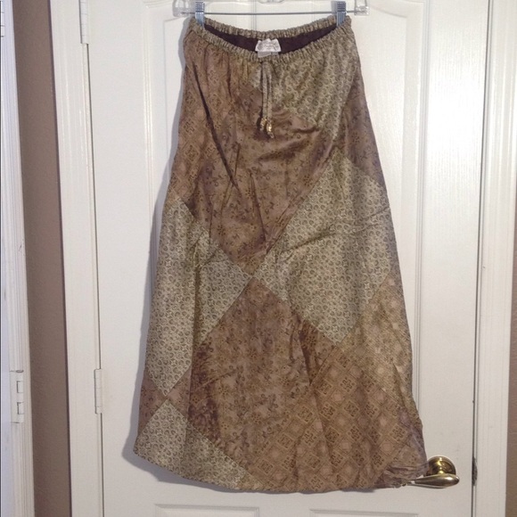 Women's Patchwork Lined Skirt (S-M) - Picture 1 of 4
